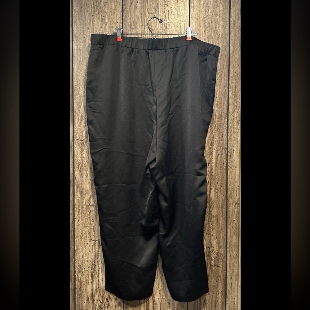 J Jason Wu Regular Woven Satin Tapered Ankle Pants - Picture 2 of 3